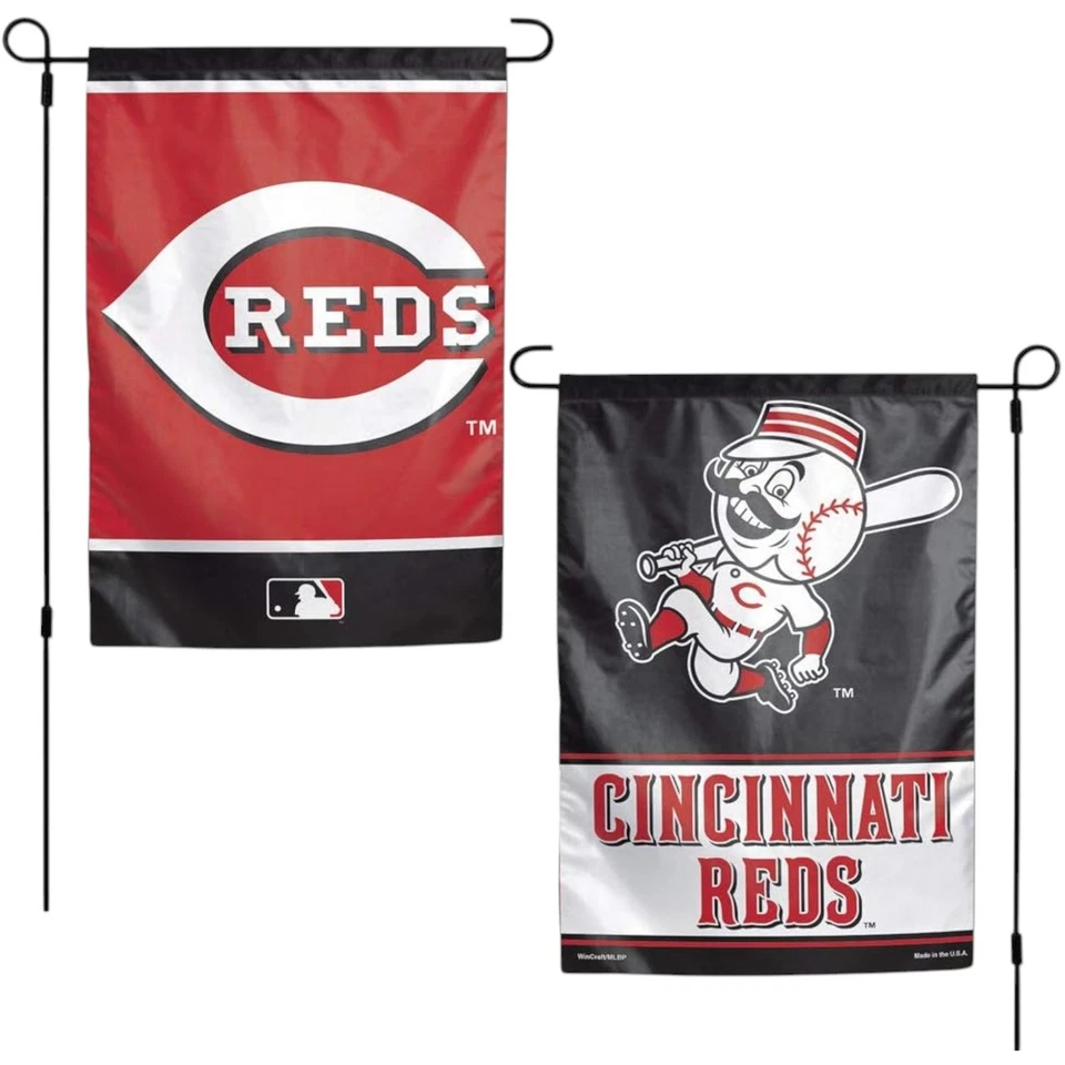 WinCraft MLB Cincinnati Reds Flag 12" x 18" Garden Style Double Sided Flag - Image 1 of 1