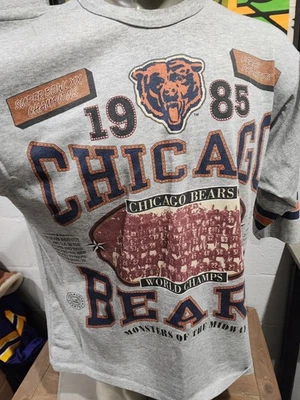 Camiseta De Colección Años 90 Long Gone Chicago Bears Estampada Gráfica Gris XL  Foto 1 de 4