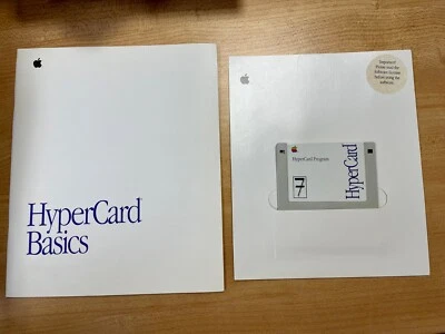 1991 Apple Macintosh HyperCard Program 3.5 Floppy Disk with Manual GREAT Vintage - Image 1 of 4