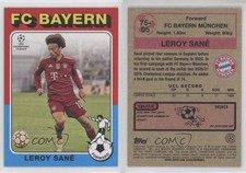 2021-22 UCL Collection 1975-76 Topps Footballers Leroy Sane Sané #75-05