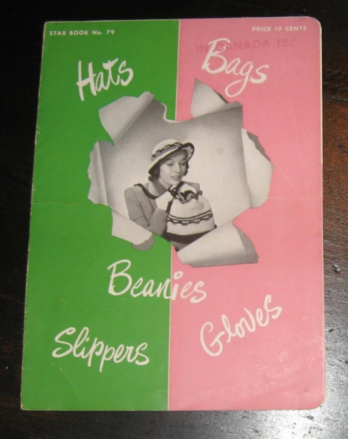 1951 Star BOOK #79 Beanies Slippers Gloves Hats Bags knitting patterns designs - Image 1 of 1