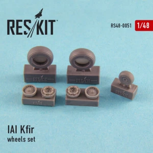 Reskit RS48-0051 - 1/48 - Juego de ruedas Kfir de resina IAI modelo detalle de resina - Imagen 1 de 12