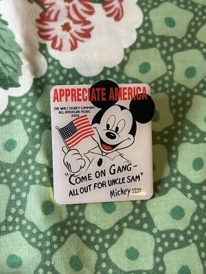 DISNEY PIN 2002 Cast Member Picnic Appreciate America Mickey LE 2500 PP #13470 - Image 1 of 4