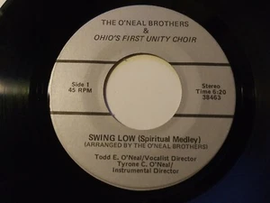 The O'Neal Brothers Swing Low (Spiritual Medley) VG+ Private Press Ohio Gospel - Picture 1 of 2