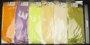 Selle ad ala piatta Hareline/Metz pastello UV2 legatura a mosca sei colori a scelta - Foto 1 di 13