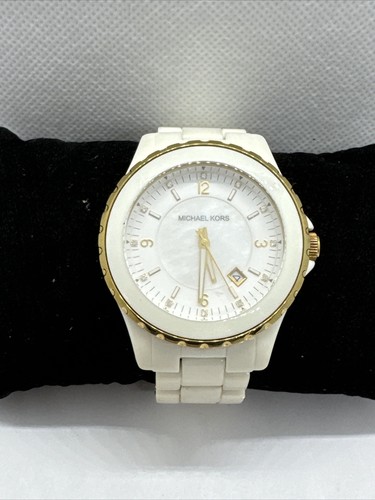 Orologio da polso donna Michael Kors MM5249 quadrante analogico acrilico bianco quarzo JNA282