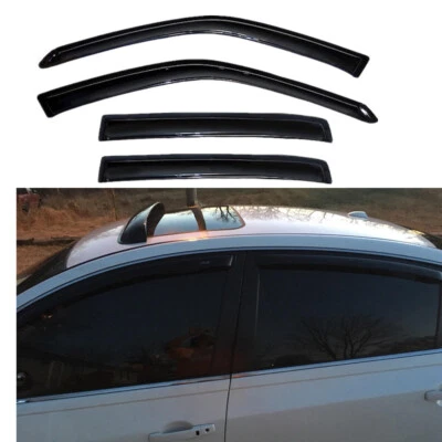 4Pcs Window Deflector Window Visor For 2007-2012 Nissan Altima 4-Door Sedan Only - Image 1 of 4