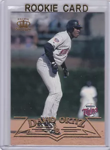 Tarjeta de béisbol de radiocontrol DAVID ORTIZ Big Papi PACIFIC CROWN NOVATO BOSTON RED SOX - Imagen 1 de 2