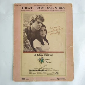 Thema aus Liebesgeschichte Notenbuch von John Brimhall Francis Lai Retro Vintage  - Bild 1 von 4