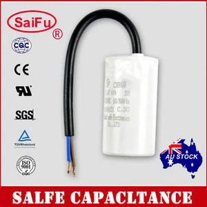 Cable condensador de funcionamiento del motor de electrodoméstico CBB60 CA 450V 50/60Hz 8uF OZ VENDEDOR - Imagen 1 de 3