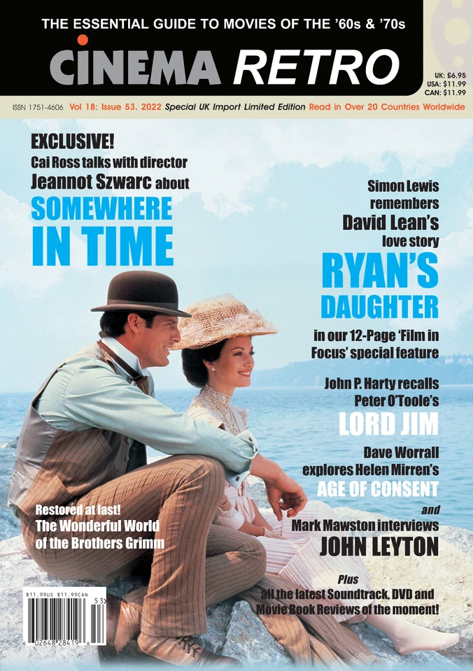 CINEMA RETRO #53 SOMEWHERE IN TIME RYAN'S DAUGHTER JOHN LEYTON LORD JIM - Image 1 of 1