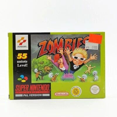 Super Nintendo Spiel : Zombies - OVP & Anleitung | SNES CIB Cartridge PAL NOE - Bild 1 von 4