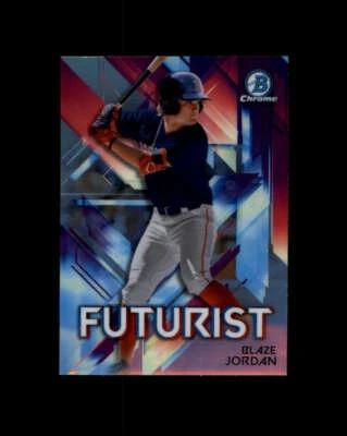 2021 Bowman Chrome Futurist Refractors #FUTBJ Blaze Jordan (ref 164239) - Image 1 of 2