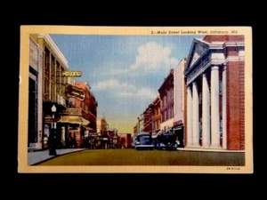 c1940's Arcade Theater, Main St, Salisbury, MD Vintage Postcard - Picture 1 of 2