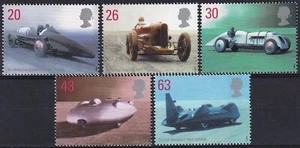Gran Bretaña 1998 Yvert #2056/60 autos récord de velocidad montados sin montar o nunca montados en muy buen estado - Imagen 1 de 1