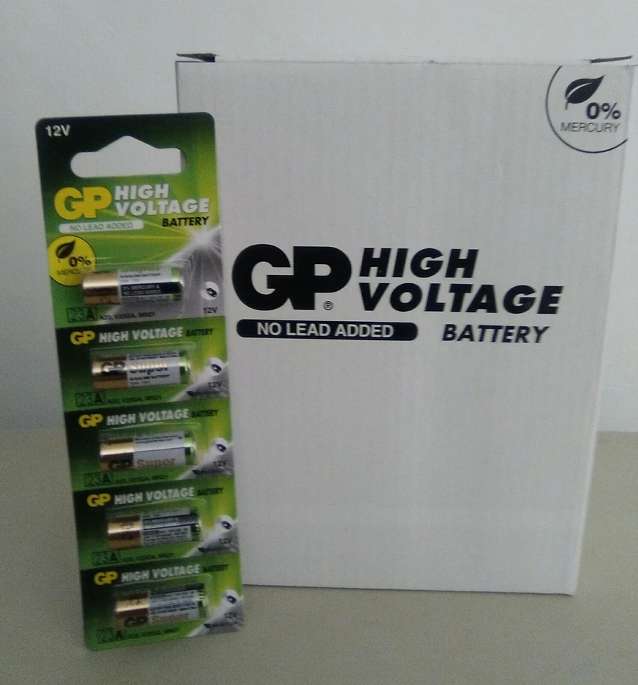 PILA 23A ALCALINA ( 100 UNIDADES ) GP 23AE - V23GA -  L1028 - MN21 - 23A - LRV08 - Imagen 1 de 2