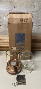 Vintage Ernest Sohn #4937 Brandy Warmer Copper In Original Box Hang Tag MCM - Picture 1 of 4