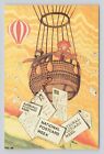Nationale Postkarte Woche 1988 Ltd Edt/2000 Heißluftballon Postkarte (D16)