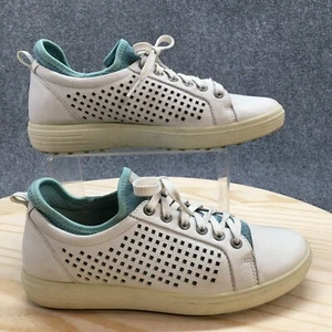 ECCO Shoes Womens 38 Extra Wide Biom Golf Sneakers White Leather Spikeless - Picture 1 of 19
