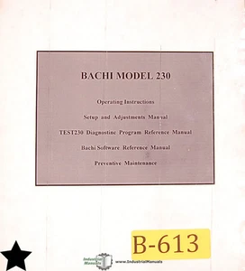 Bachi Modelo 230, Bobinadora, Montajes de Piezas y Manual Eléctrico - Imagen 1 de 9