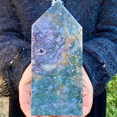 1.91LB Water grass agate slice | Landscape pattern | Meditation gift - Image 1 of 4