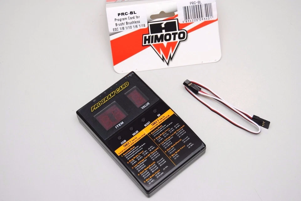 PRC-BL Program Card HIMOTO per Esc 60A Brushles LED PROGRAM CARD 1/8 - Immagine 1 di 1