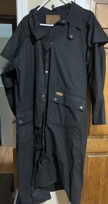 Chaqueta de montar larga negra Australian Outback para hombre Foto 1 de 2