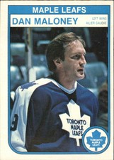 1982-83  O-Pee-Chee Maple Leafs Hockey Card #326 Dan Maloney