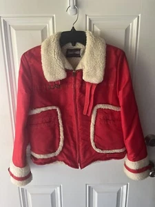 Rare Vintage 1970s Cool nylon Sherpa Lined Coat Jacket Mackintosh Girltown - Picture 1 of 9