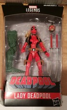 Marvel Legends Series: Deadpool Wave Lady Deadpool 6" Figure with Sauron BAF NIB