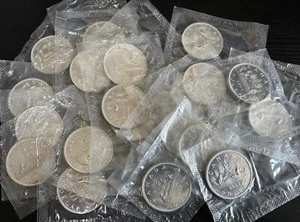 Moneda de dólar de plata canadiense 80% $1 1967 o anterior (una moneda) - Imagen 1 de 1