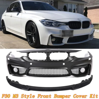 Kit completo de cubierta de parachoques delantero estilo F30 M2 para BMW Serie 3 F30 F31 2012-2019 Foto 1 de 4
