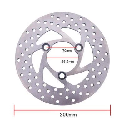 3-Hole 200mm 1×ATV Brake Caliper Disc Disk Rotor Trail Quad Dirt Bike ATV Buggy - Image 1 of 4