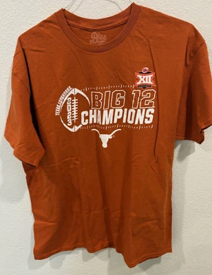 NCAA University OF Texas 2023 "Big 12" Champions Burnt Orange T-Shirt  XL - Image 1 of 3