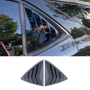 Fit For Chevy Equinox 18-2023 Glossy Black Rear Quarter Window Louver Scoop Vent - Picture 1 of 10