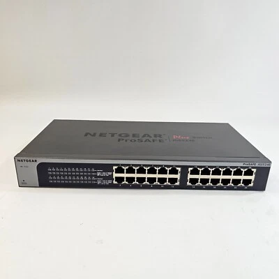 NETGEAR JGS524Ev2 ProSafe 24-Port Gigabit Plus Network Switch - Tested & Working - Image 1 of 4