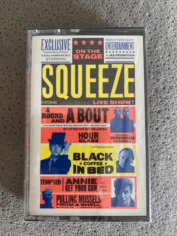 Squeeze – A Round And A Bout Cassette I.R.S. Records Pop Rock New Wave 1990 NEW - Image 1 of 3