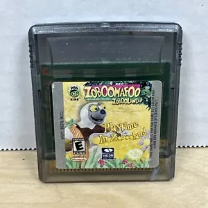 Zoboomafoo Playtime in Zobooland Nintendo (Gameboy Color, GBC) TESTED *RARE* - Picture 1 of 2