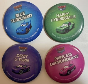 Disney California Adventure Cars Land Pinback Button Lot of 4 - Bild 1 von 2