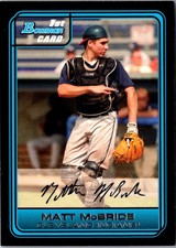 2006 Bowman Chrome Draft Picks & Prospects Matt McBride