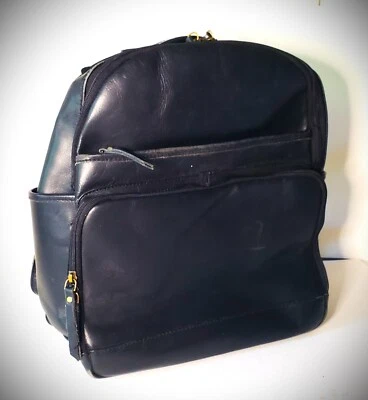 Vintage Voyageur Italian Full-Grain Leather Laptop Backpack – Stylish & Practica - Image 1 of 4