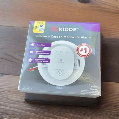 Kidde Hardwired Smoke And Carbon Monoxide Alarm 10 Year Never Change Battery w/V - Image 1 of 4