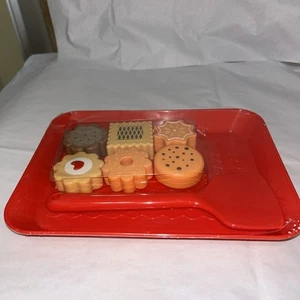 Play Food Cookies "Cookies Play Set" 8 Teile. ( 6 Kekse, 1 Spatel, 1 Tablett ) - Bild 1 von 7