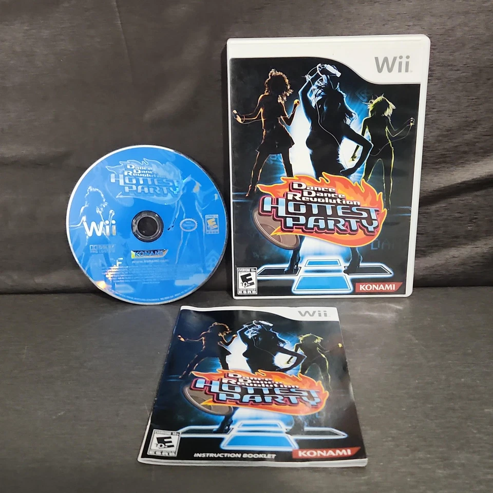 Dance Dance Revolution Hottest Party Nintendo Wii Videojuego Konami Completo En Caja Original Foto 1 de 1