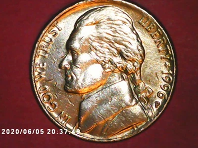 1996 D Jeff. Nickel - Image 1 of 4