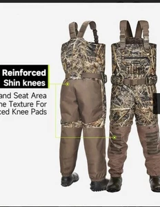TIDEWE AquaWade Pro Insulated Duck Waterfowl Hunting Breathable  Waders 1600(12) - Picture 1 of 14