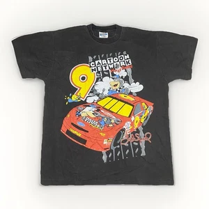 Cartoon Network NASCAR Modern Boot AOP Wacky Racing Graphic T Shirt Size L - Picture 1 of 5