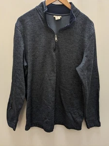 Rorie Whelan Golf Sweater 1/4 Zip Pullover Blau Herren Large - Bild 1 von 11