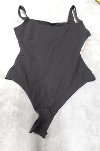 Body para mujer SKIMS negro ónix se adapta a todos cuello cuadrado nuevo con etiquetas - Imagen 1 de 7