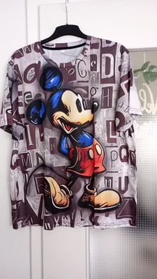 Herren T-Shirt, NEU, Größe XXL Plus Size, Mickey Mouse-Print, mehrfarbig - Bild 1 von 4